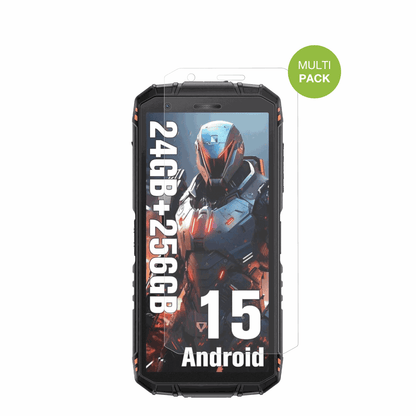DOOGEEFire 3 Ultra mit aufgebrachter dipos Displayschutzfolie, die lästige Fingerabdrücke minimiert