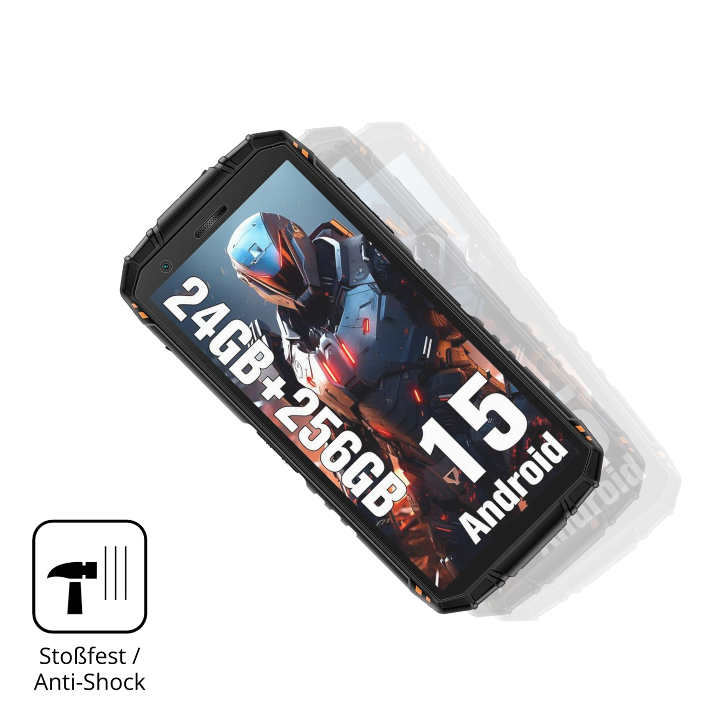 Schutz gegen Kratzer auf dem DOOGEE Fire 3 Ultra Glas durch Schlüssel, Stöße gegen die Tischkante oder Stürze