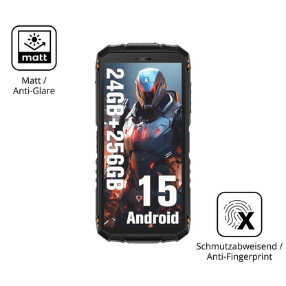 9H Hartbeschichtete, flexible Folie passend zugeschnitten für DOOGEE Fire 3 Ultra