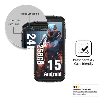 Schutzglasfolie mit optimaler Passform, zur Verwendung mit Hüllen geeignet