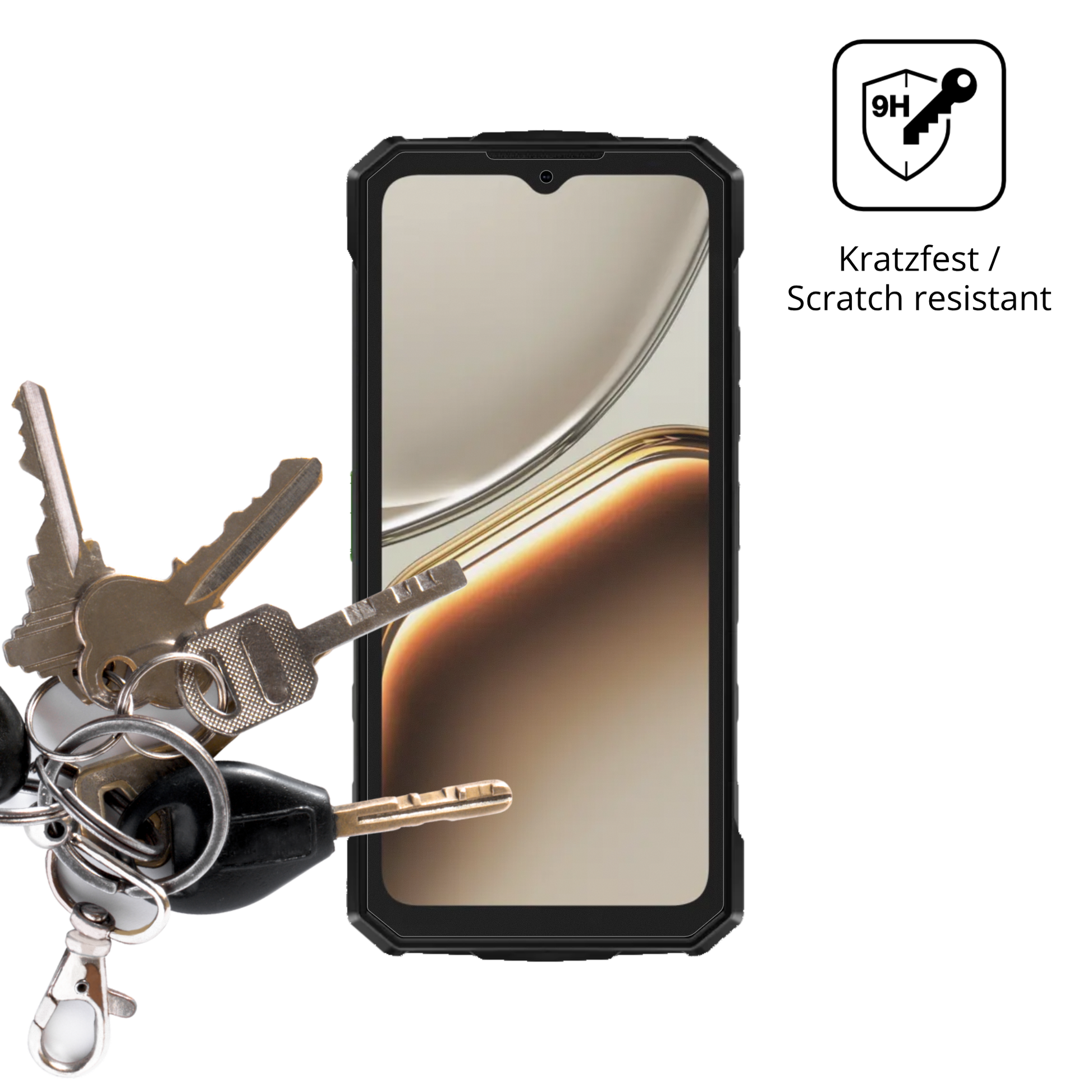 dipos Displayschutz für DOOGEE Fire 5 Pro, mattierte Oberfläche, robuste Festigkeit und perfekte Passform