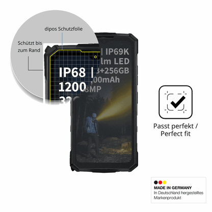 Schutz gegen Kratzer auf dem DOOGEE Fire 5 Ultra Glas durch Schlüssel oder Ähnliches