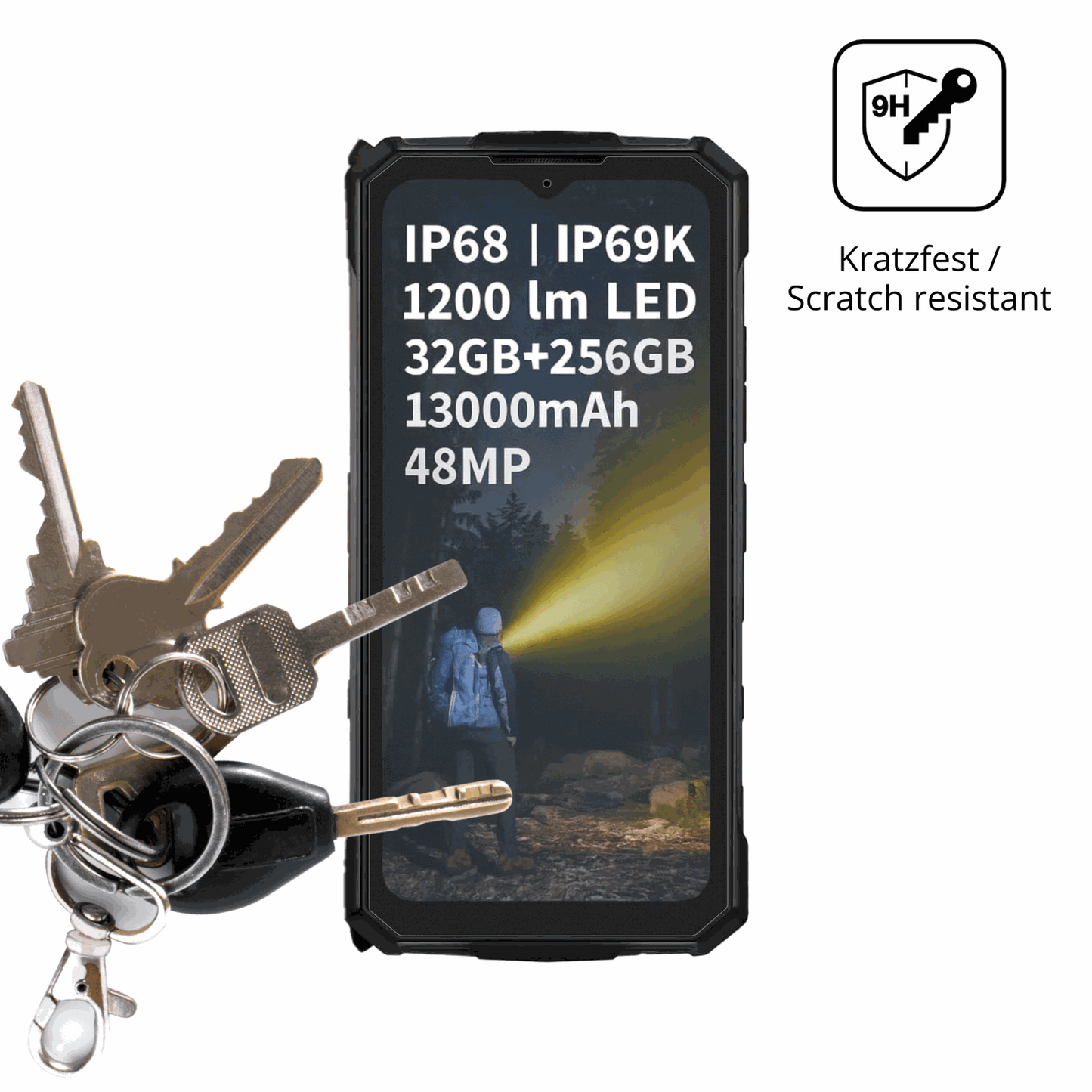 dipos Displayschutz für DOOGEE Fire 5 Ultra, mattierte Oberfläche, robuste Festigkeit und perfekte Passform