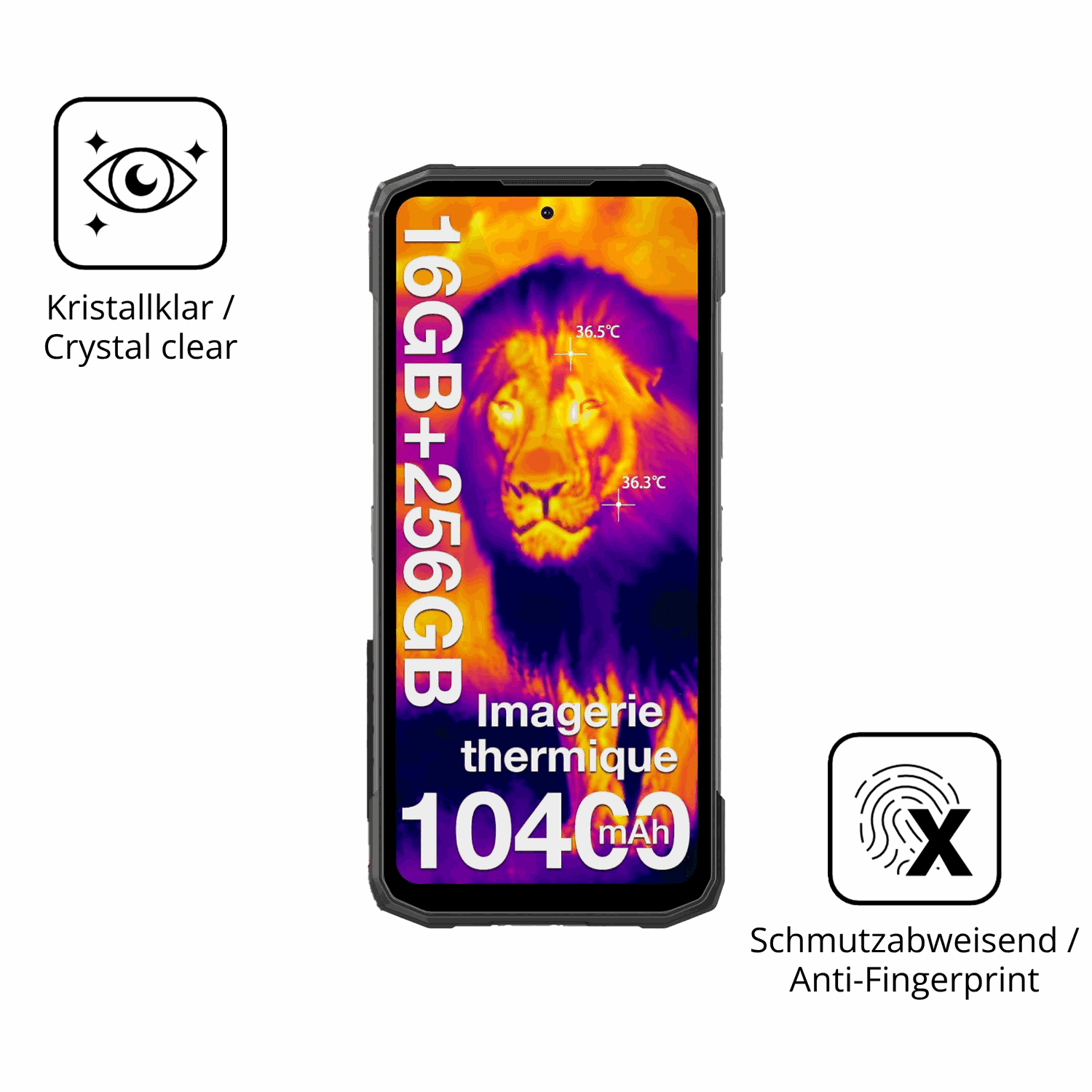 Flexible TPU-Folie passend zugeschnitten für DOOGEE Fire 6, vollständige Abdeckung