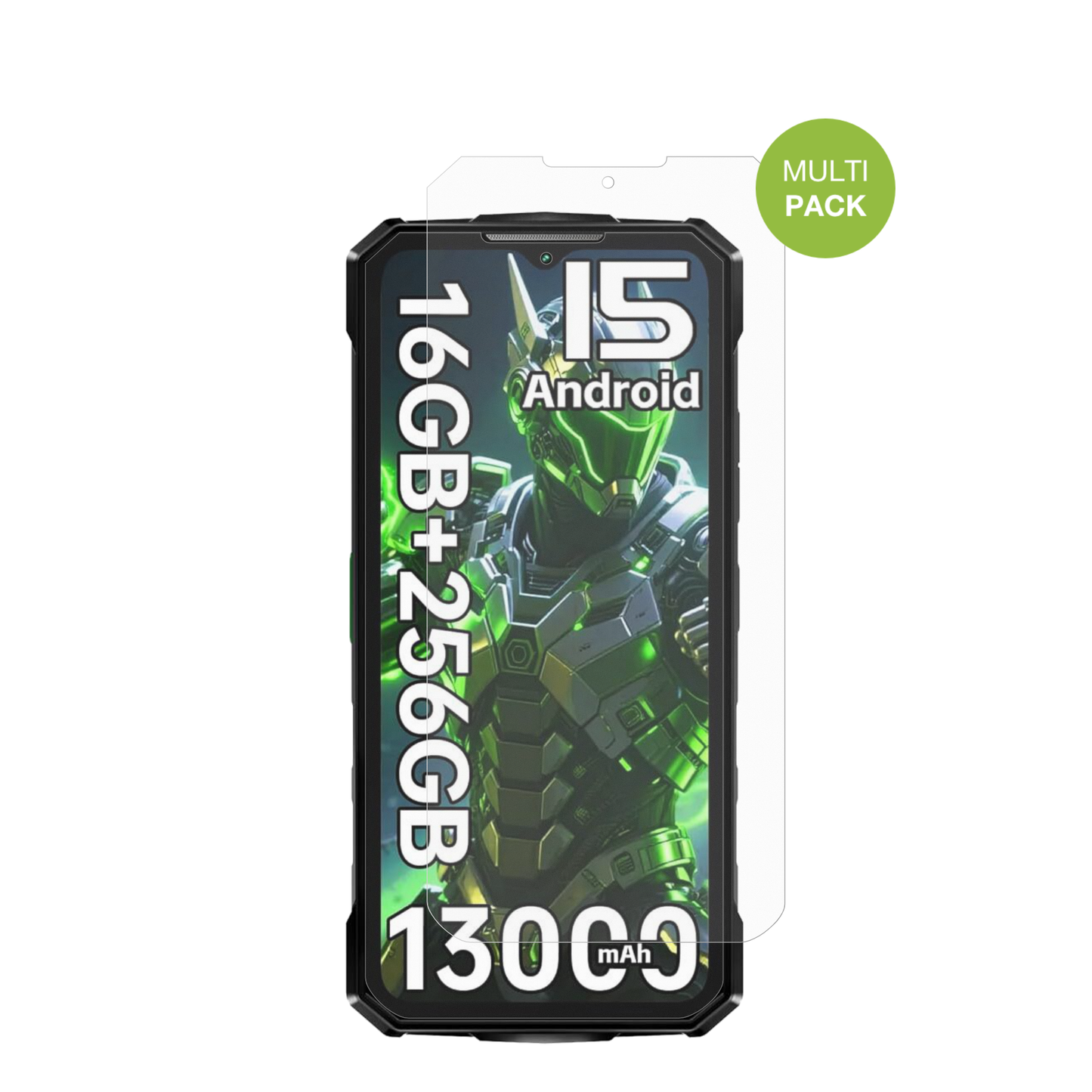 4x Schutzfolie matt für Doogee Fire7 Outdoor Display-Schutzfolie