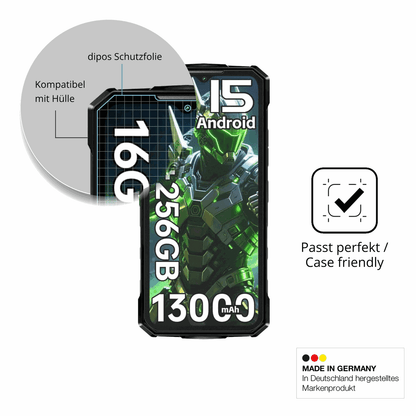 4x Screen Protector for Doogee Fire7 Outdoor Protection Anti Glare dipos