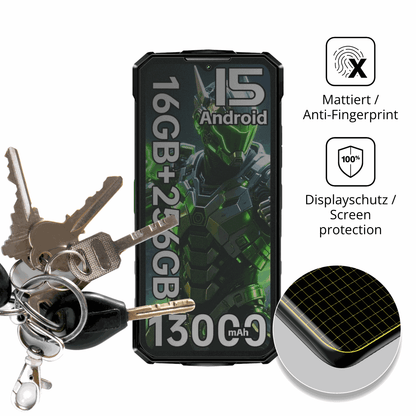 Screen Protector for Doogee Fire7 Outdoor Privacy Filter 4-Way Protection dipos