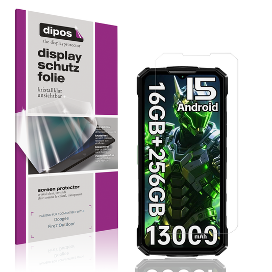 4x Schutzfolie klar für Doogee Fire7 Outdoor Display-Schutzfolie