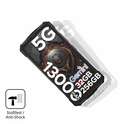 Schutz gegen Kratzer auf dem DOOGEE Fire 7 Pro Glas durch Schlüssel, Stöße gegen die Tischkante oder Stürze