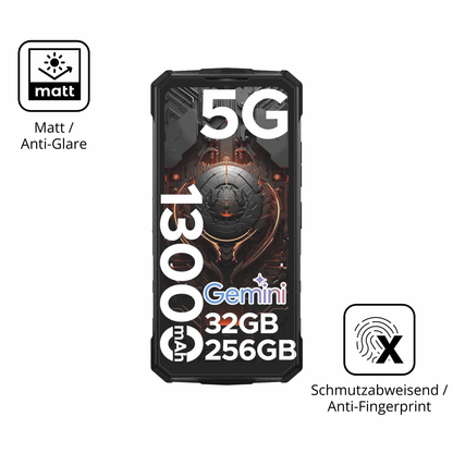 9H Hartbeschichtete, flexible Folie passend zugeschnitten für DOOGEE Fire 7 Pro