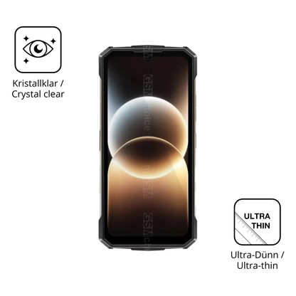 Dünne und klare Folie passend zugeschnitten für Doogee Fire 7 Ultra