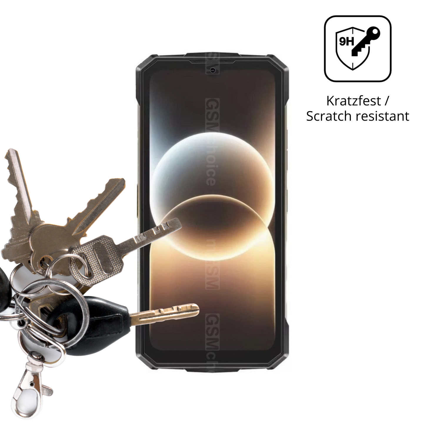 dipos Displayschutz für Doogee Fire 7 Ultra, mattierte Oberfläche, robuste Festigkeit und perfekte Passform