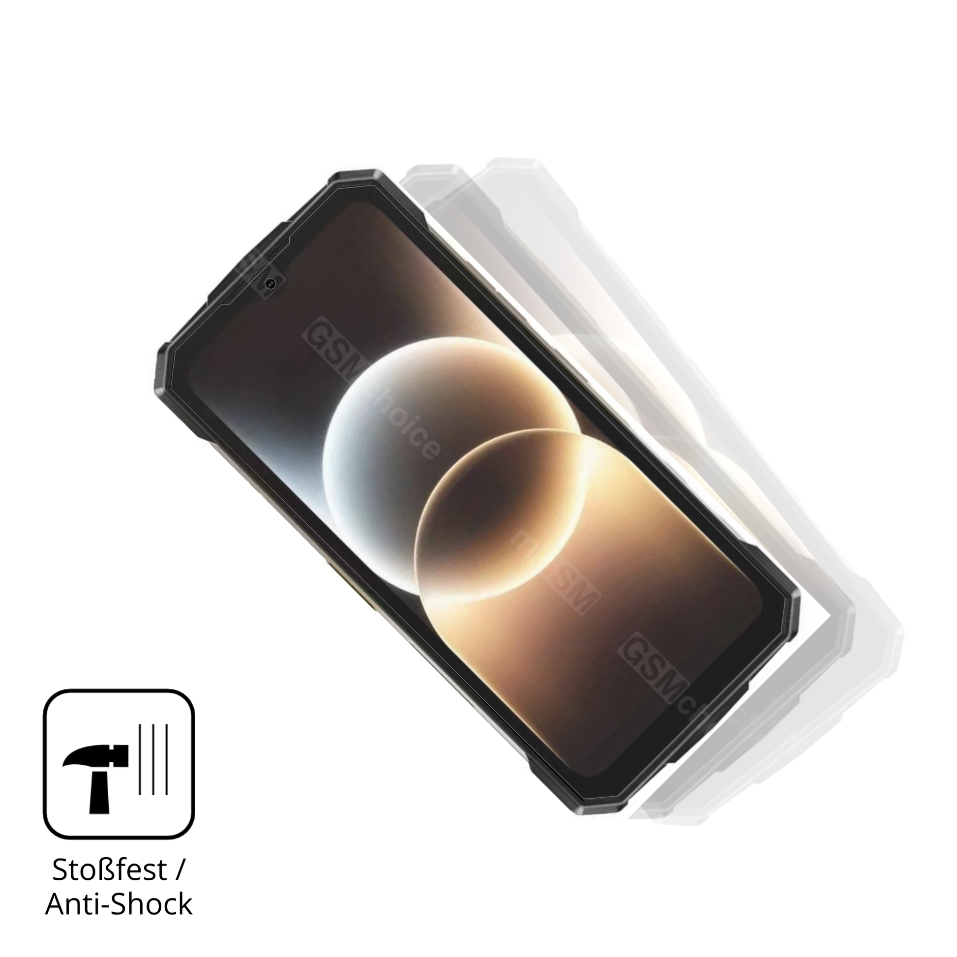 Schutz gegen Kratzer auf dem Doogee Fire 7 Ultra Glas durch Schlüssel, Stöße gegen die Tischkante oder Stürze