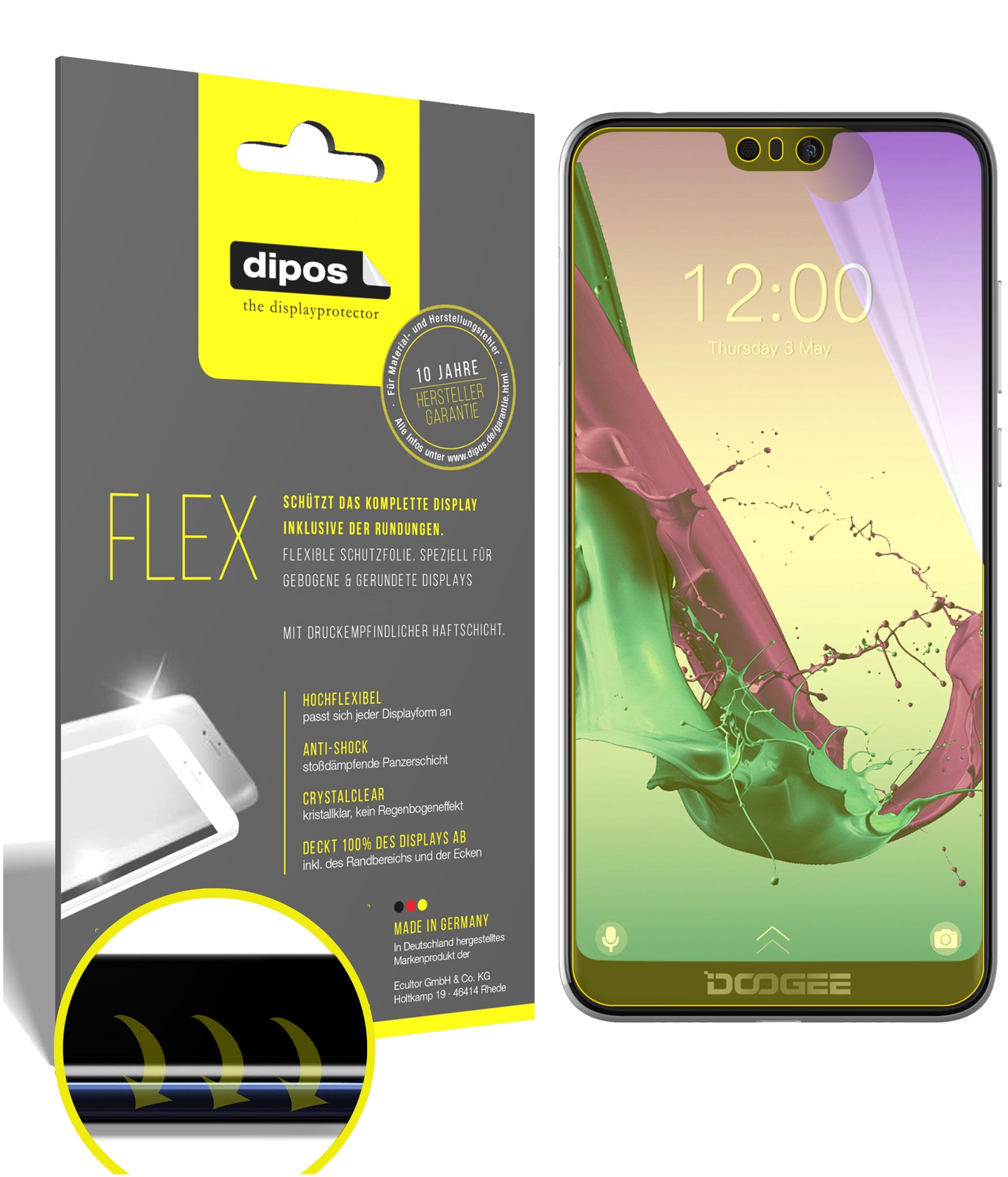 3D Full Cover Displayschutzfolie: Case-freundlicher Schutz mit perfekter Passform für dein Display. 