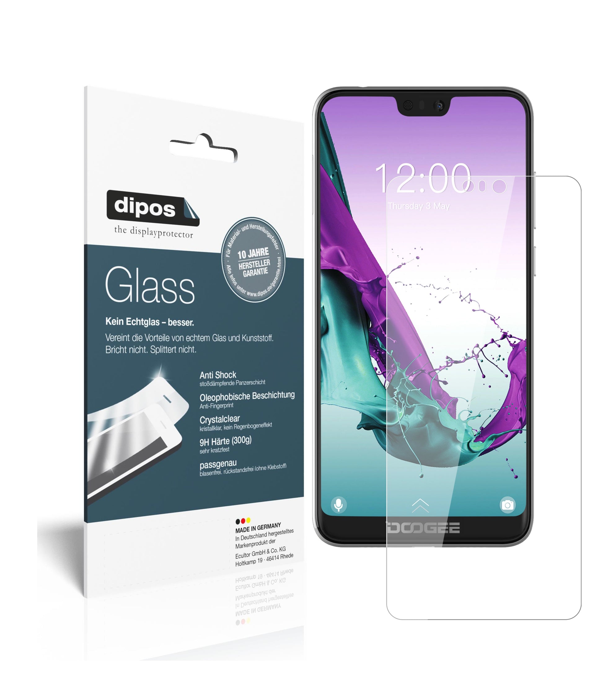 Perfekte Passform und ultimative Qualität: Unser 9H Panzerglas bietet Schutz für Doogee-N10