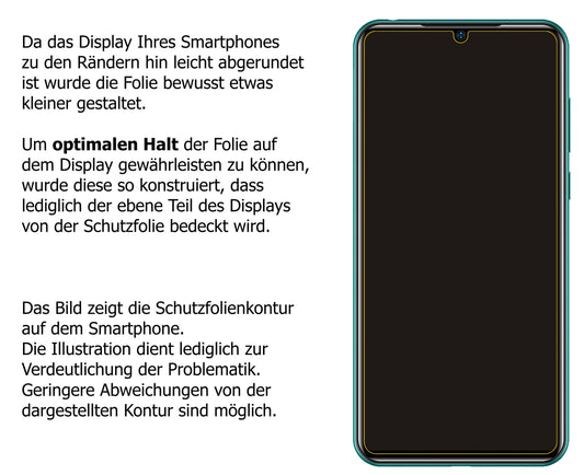 Dünne und klare Folie passend zugeschnitten für Doogee N20 Pro