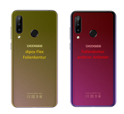 3x Screen Protector for Doogee N20 back Protective Film covers 100% dipos Flex