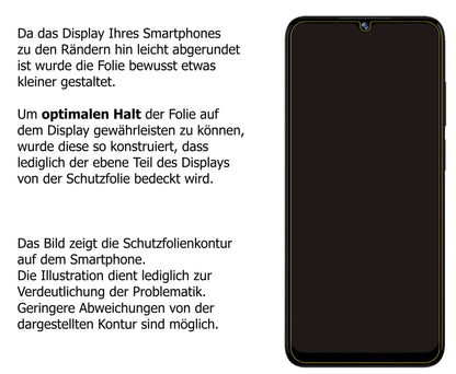 Dünne und klare Folie passend zugeschnitten für Doogee N40 Pro