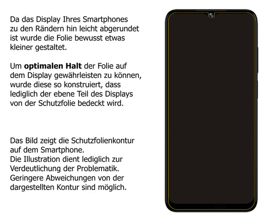 Dünne und klare Folie passend zugeschnitten für Doogee N40 Pro