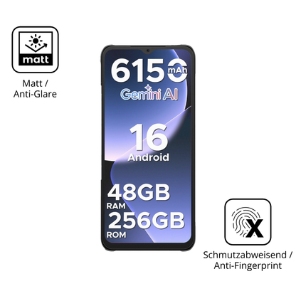 9H Hartbeschichtete, flexible Folie passend zugeschnitten für DOOGEE Note 56 Plus