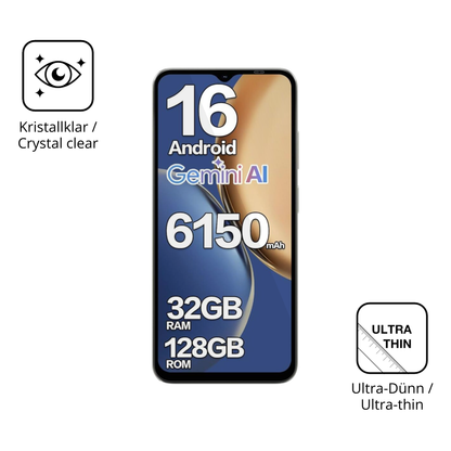 Dünne und klare Folie passend zugeschnitten für Doogee Note 56X Pro
