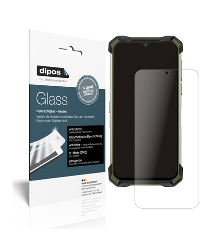 Matte Displayschutzfolie von dipos passend für Doogee S88 Plus, 9H kratzfest und blasenfrei montiert