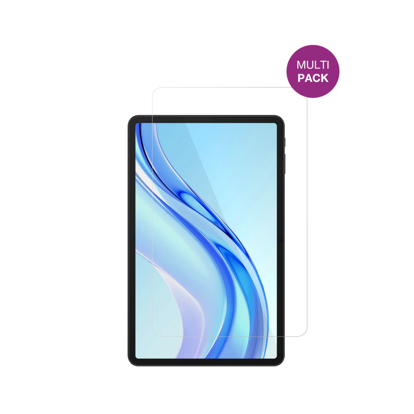 DoogeeTab E3 Plus mit aufgebrachter dipos Displayschutzfolie, glasklare Darstellung ohne Einschränkungen