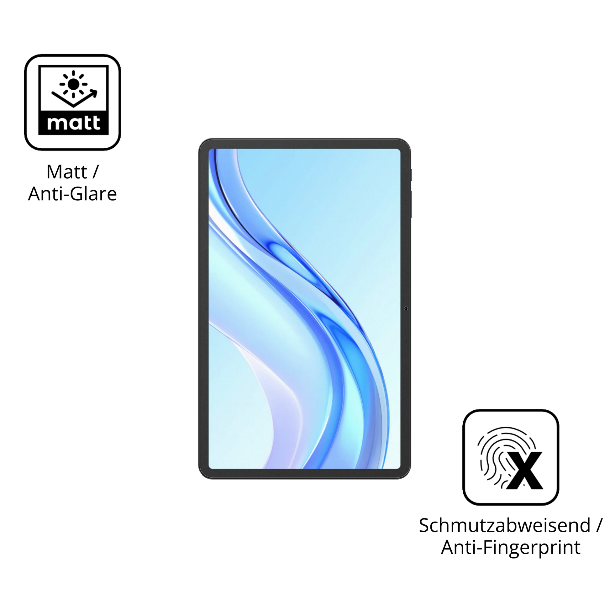 9H Hartbeschichtete, flexible Folie passend zugeschnitten für Doogee Tab E3 Plus