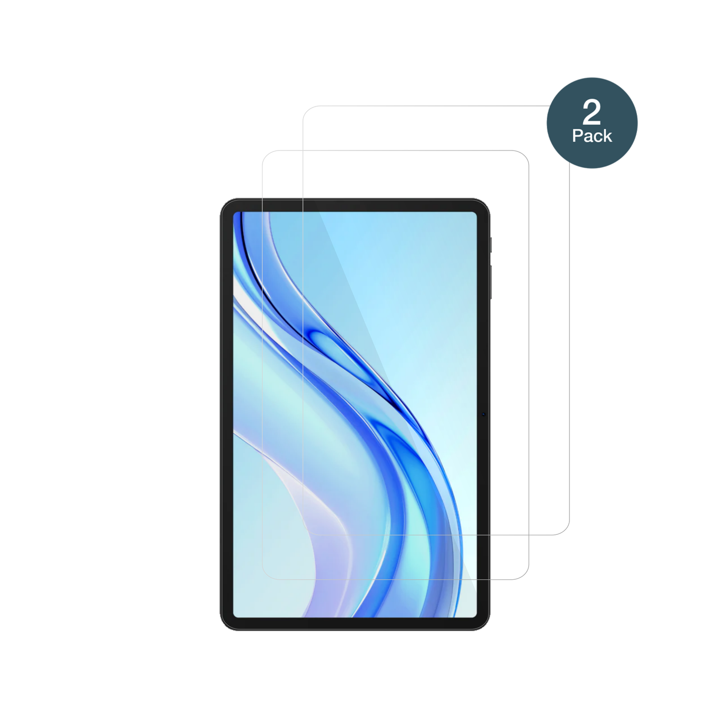 DoogeeTab E3 Plus mit aufgebrachter dipos Flex Schutzfolie, glasklare Darstellung ohne Einschränkungen