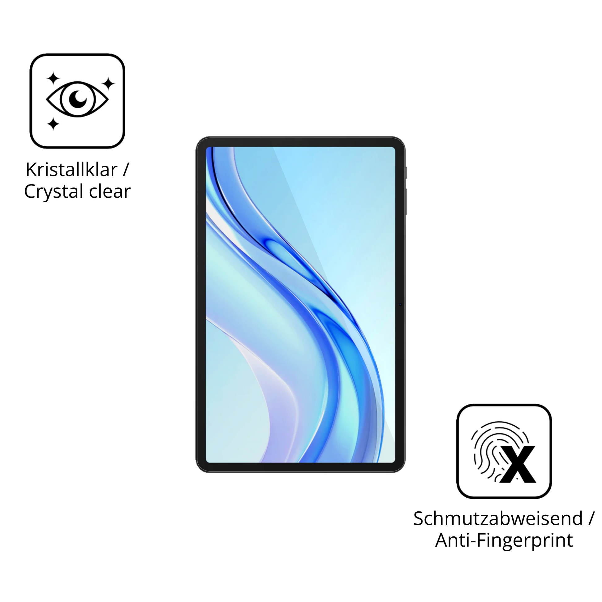 Flexible TPU-Folie passend zugeschnitten für Doogee Tab E3 Plus, vollständige Abdeckung