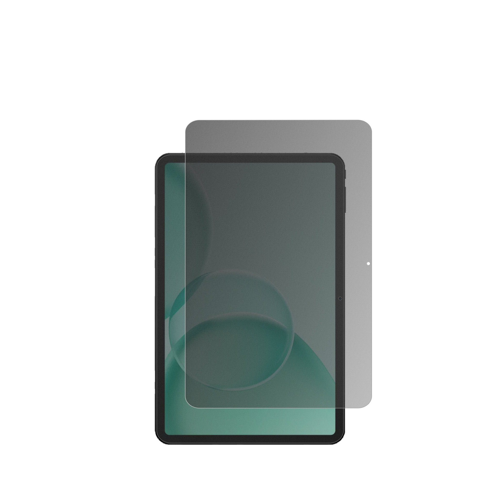 doogeetab g6 max mit aufgebrachtem dipos Displayschutz, der seitliche Einblicke blockiert