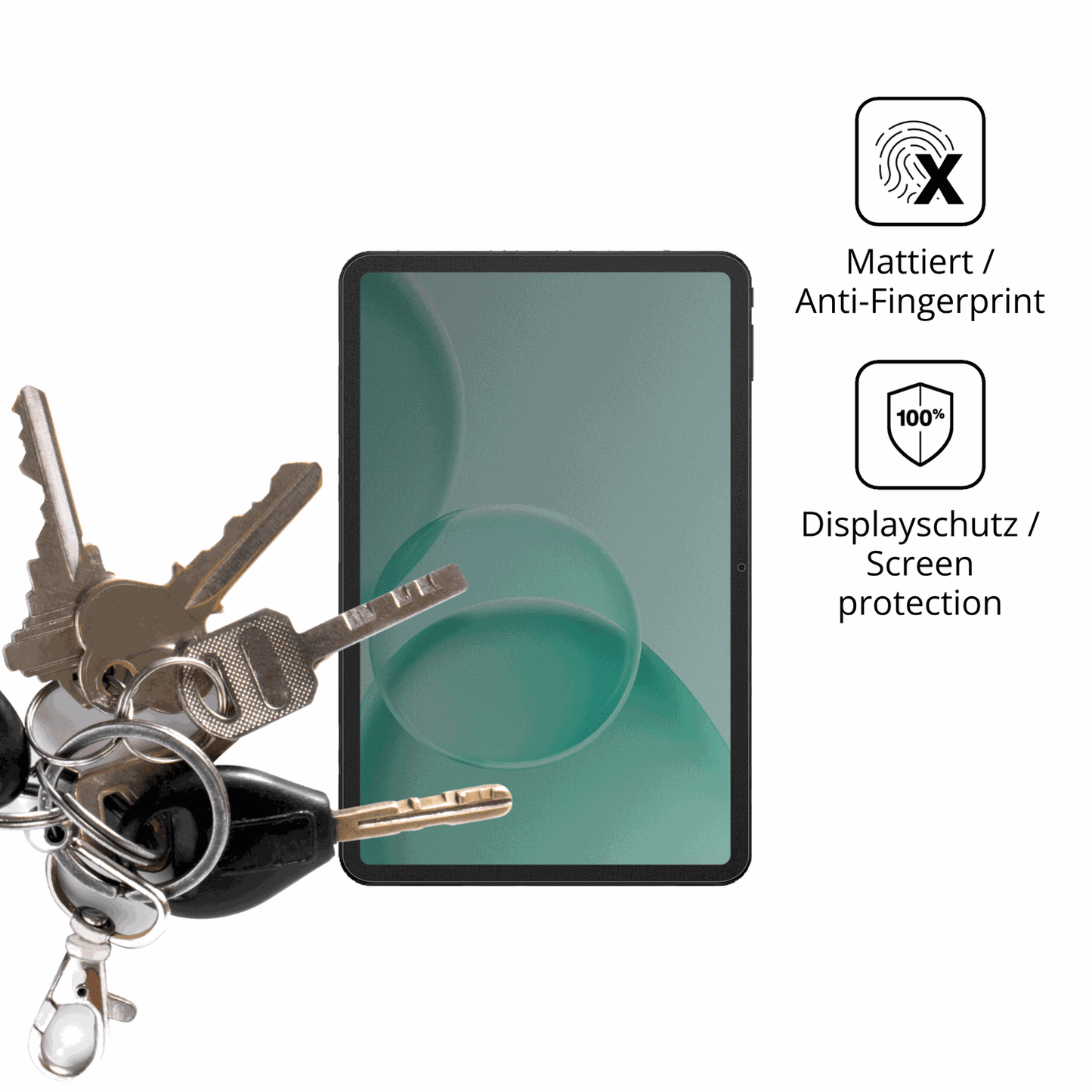 Blickschutzfolie für DOOGEE TAB G6+ matt Schutzfolie Privacy