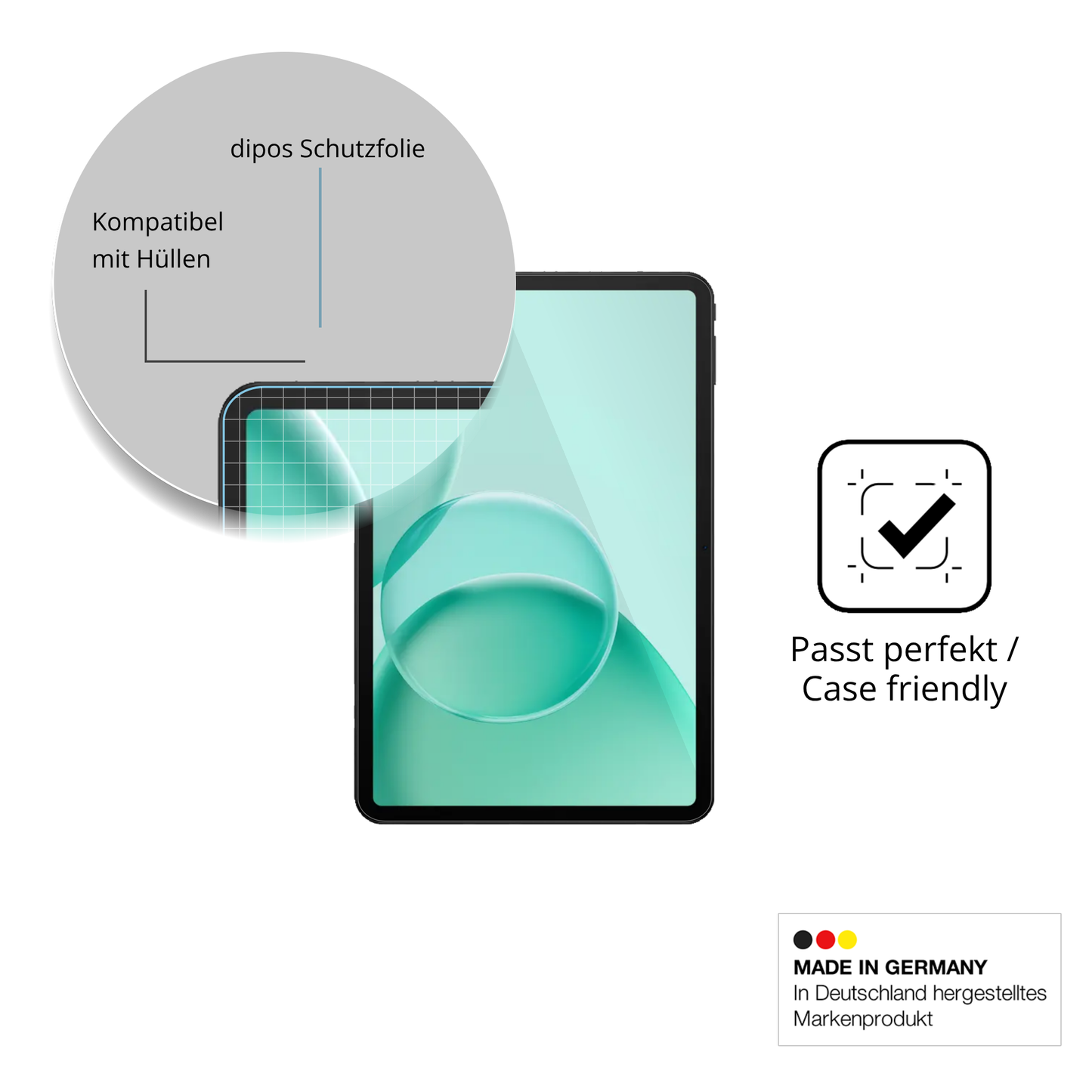 2x Schutzfolie klar für DOOGEE TAB G6+ Display-Schutzfolie