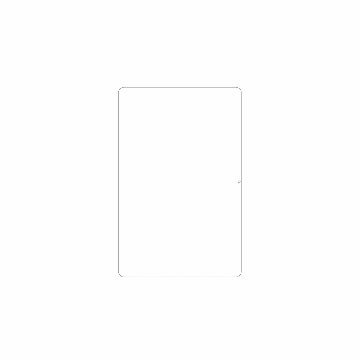 dipos Displayschutz für Doogee Tab G6 Pro, mattierte Oberfläche, geringe Dicke und perfekte Passform