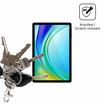 dipos Displayschutz für Doogee Tab G6 Pro, transparente Oberfläche, perfekte Passform auch für die Rundungen