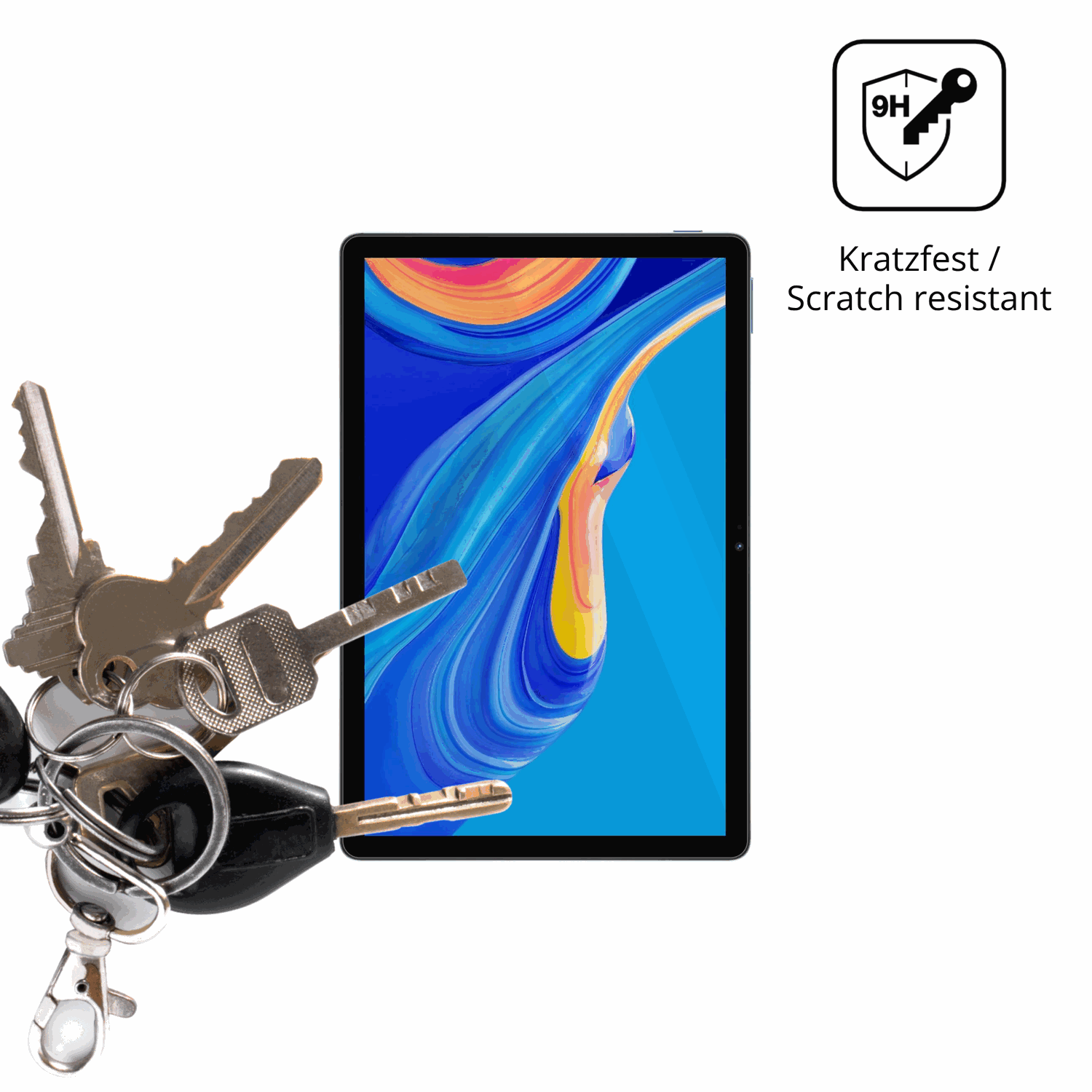 dipos Displayschutz für DOOGEE U12, transparente Oberfläche, perfekte Passform auch für die Rundungen