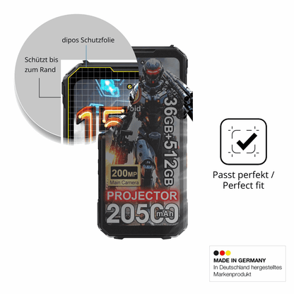 Schutz gegen Kratzer auf dem DOOGEE V Max Play Glas durch Schlüssel oder Ähnliches