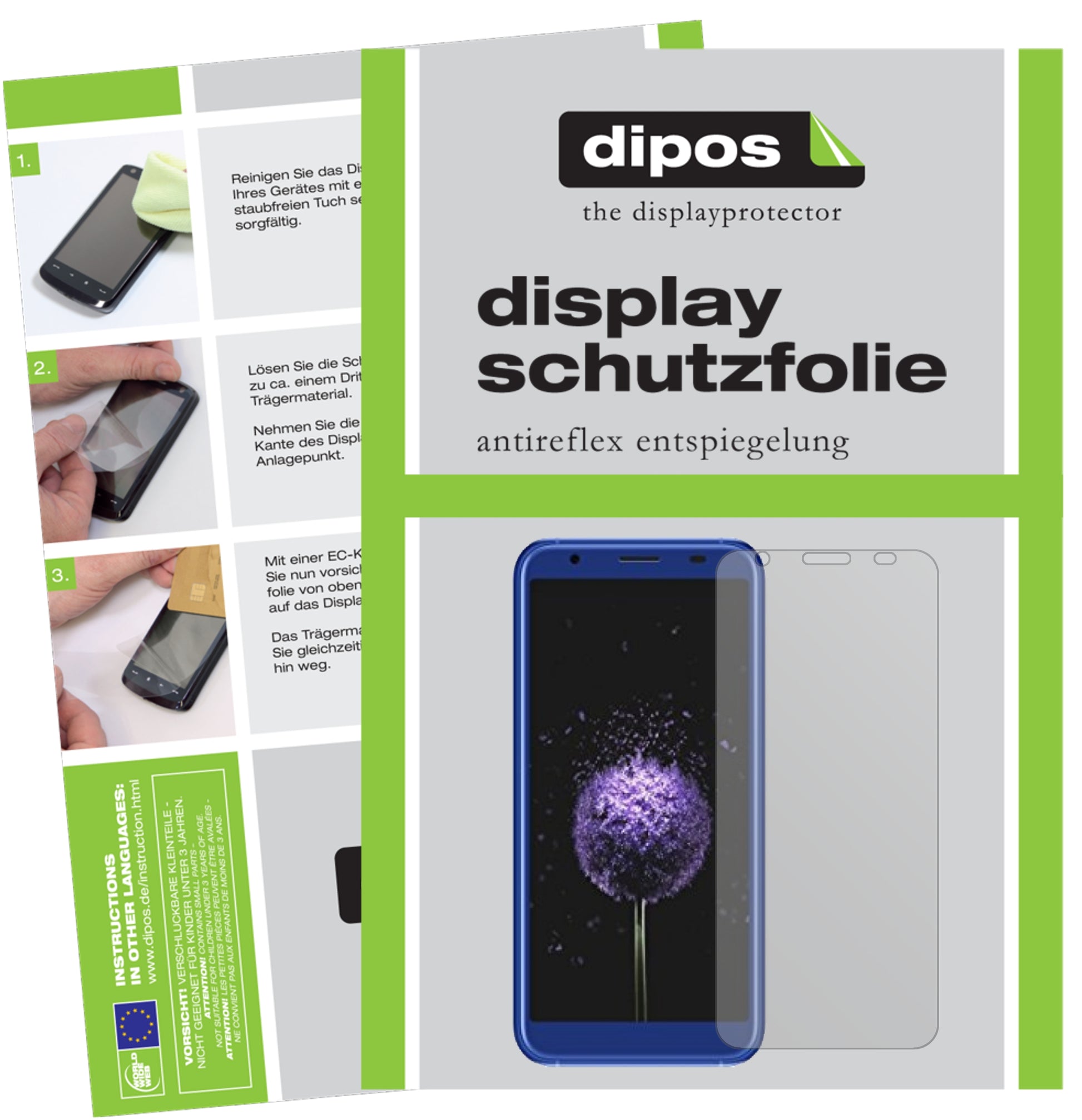 Mattes Panzerglas: Entspiegelte, dünne Folie, Fingerabdruckresistenz und Bildschirmschutz für Doogee-X50L
