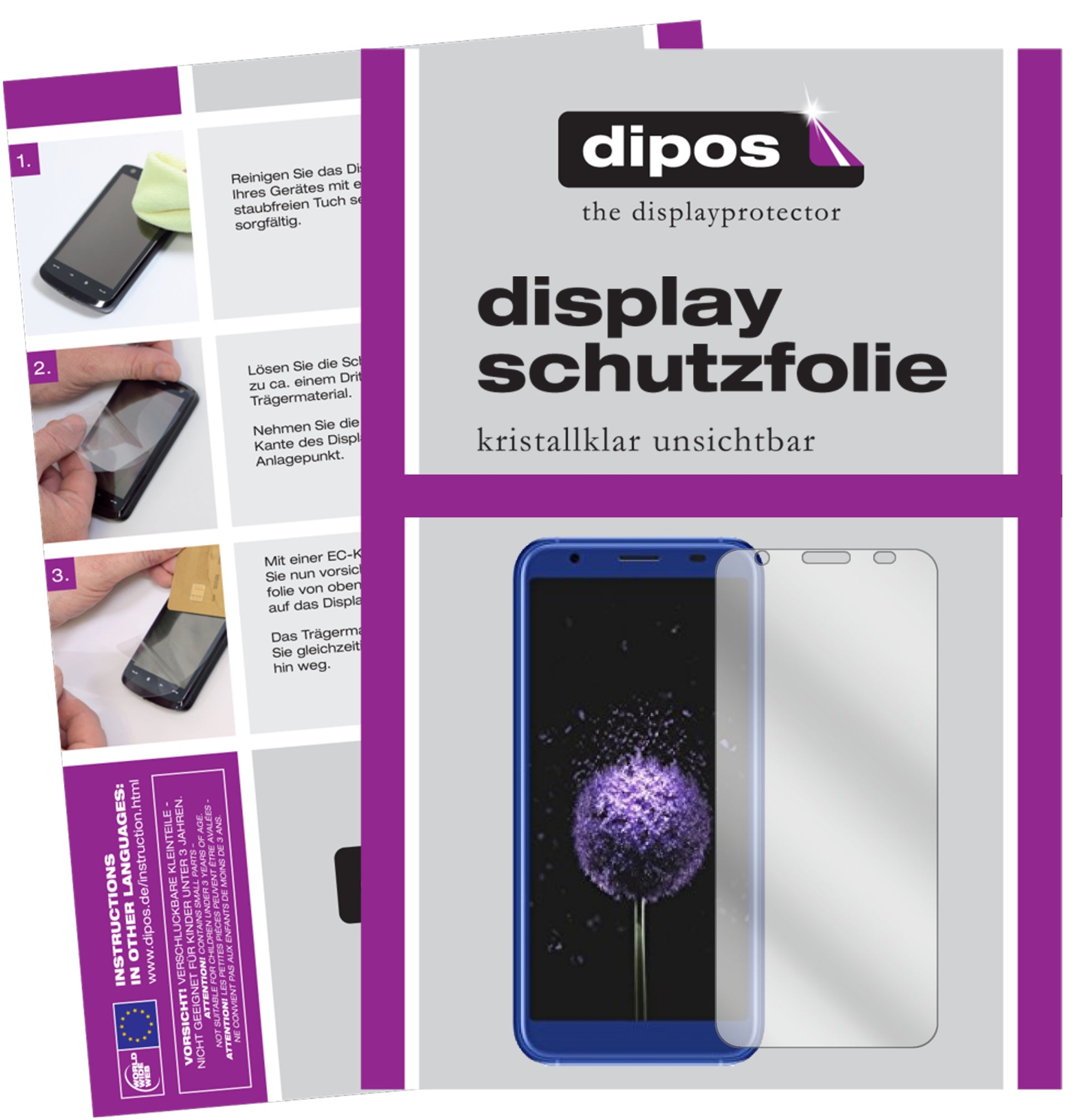 Kristallklare, dünne Schutzfolie: Kratzfest & passgenau für Doogee-X50L