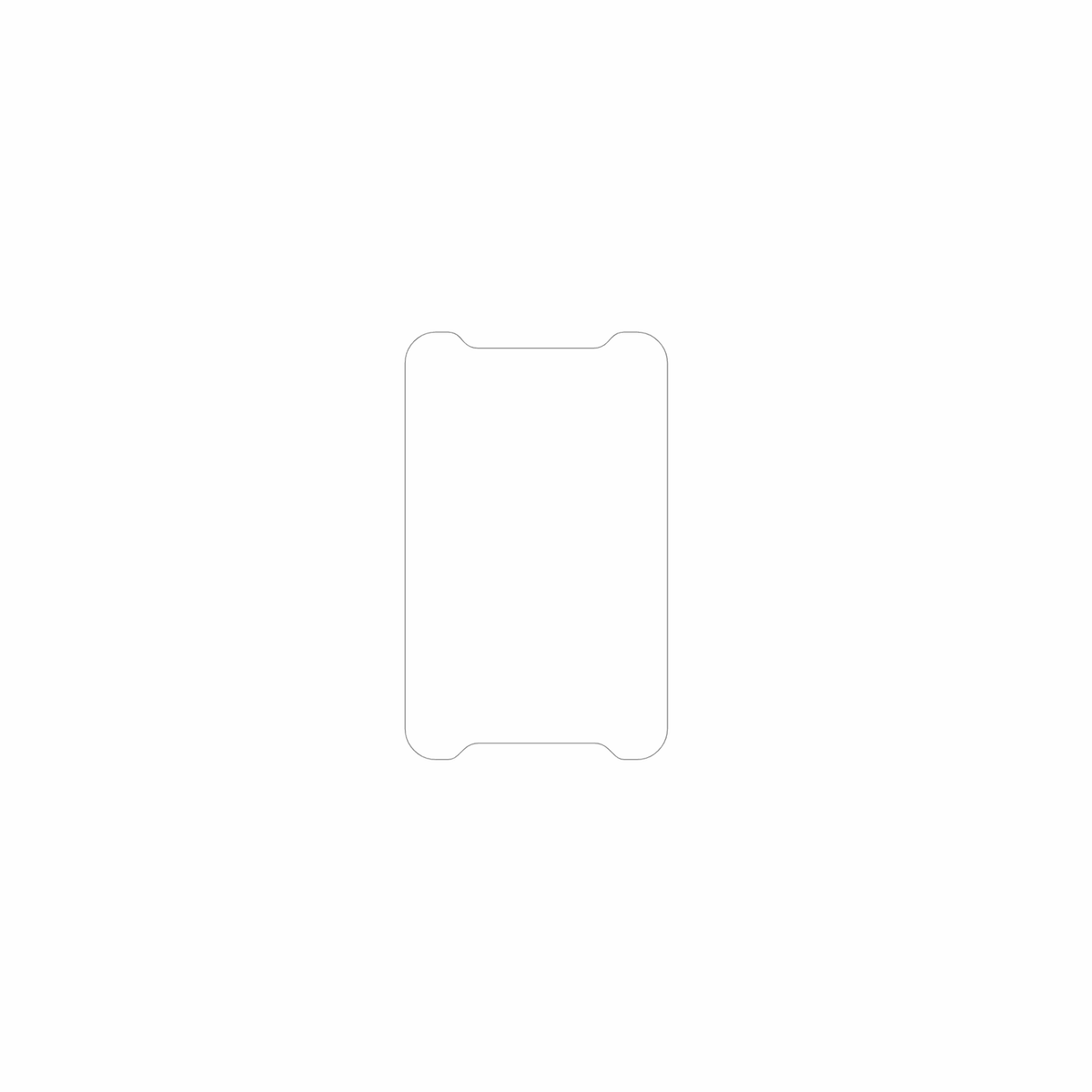 dipos Displayschutz für Doomixs KR88, mattierte Oberfläche, geringe Dicke und perfekte Passform
