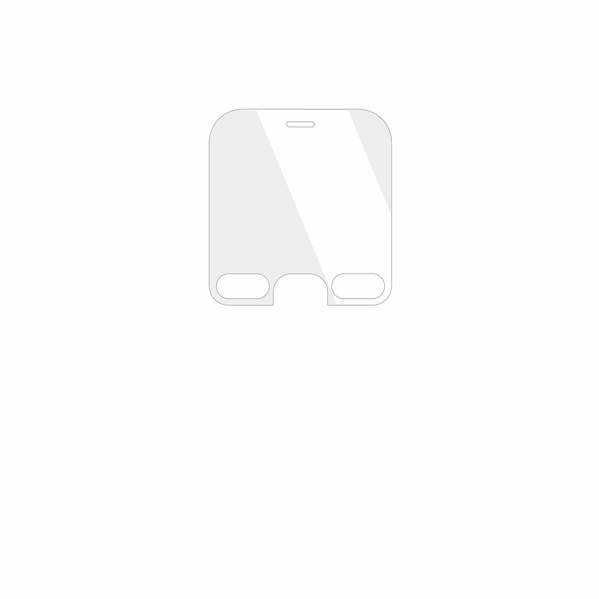dipos Displayschutz für Doro Leva L11, transparente Oberfläche, geringe Dicke und perfekte Passform
