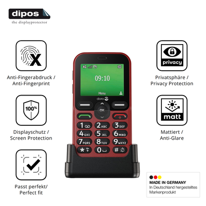 Privatsphäre-Schutz durch Sichtschutz-Folie passend zugeschnitten für Doro Leva E10