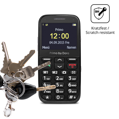 dipos Displayschutz für Doro Primo 366, mattierte Oberfläche, robuste Festigkeit und perfekte Passform