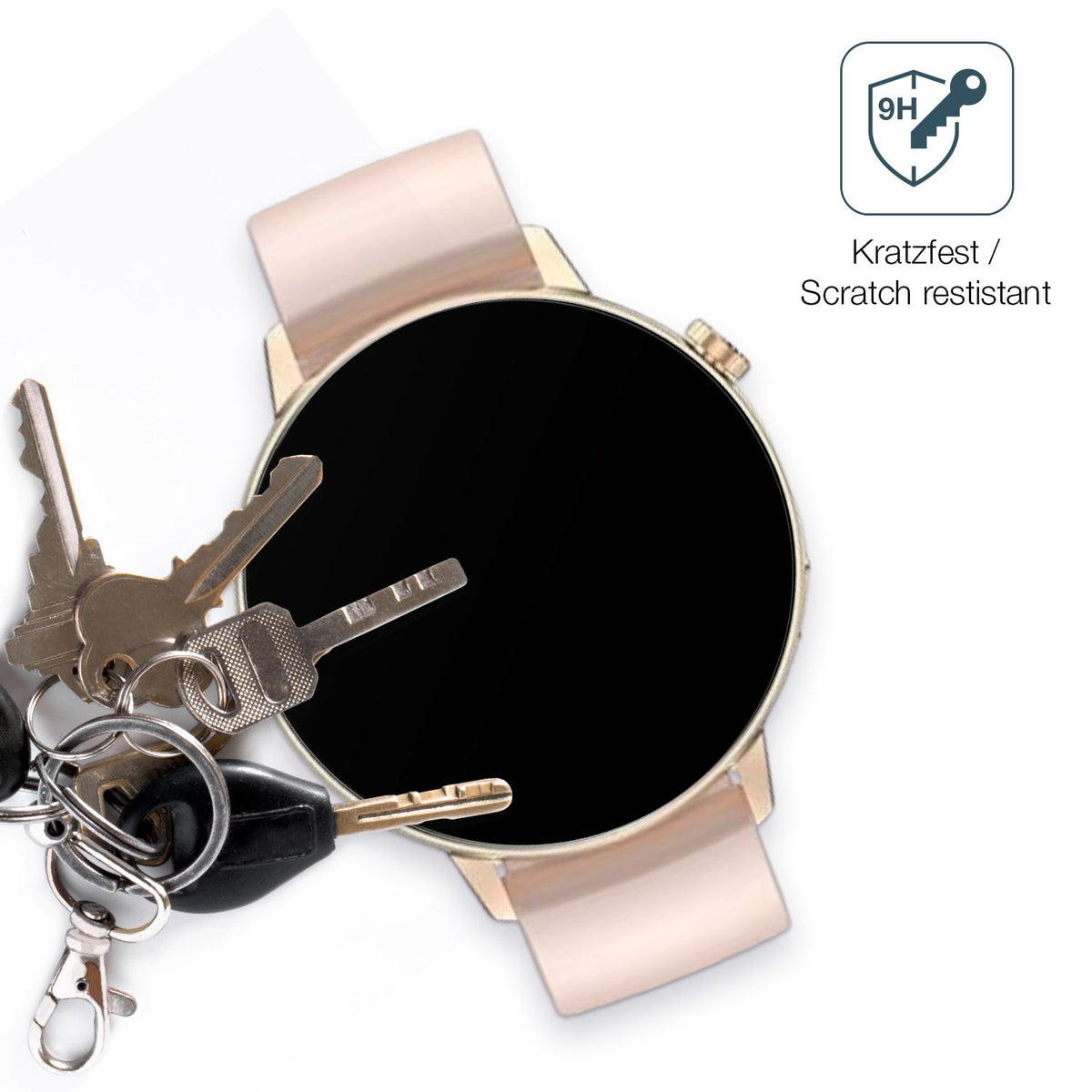 dipos Displayschutz für Dremac DM5-B, mattierte Oberfläche, robuste Festigkeit und perfekte Passform