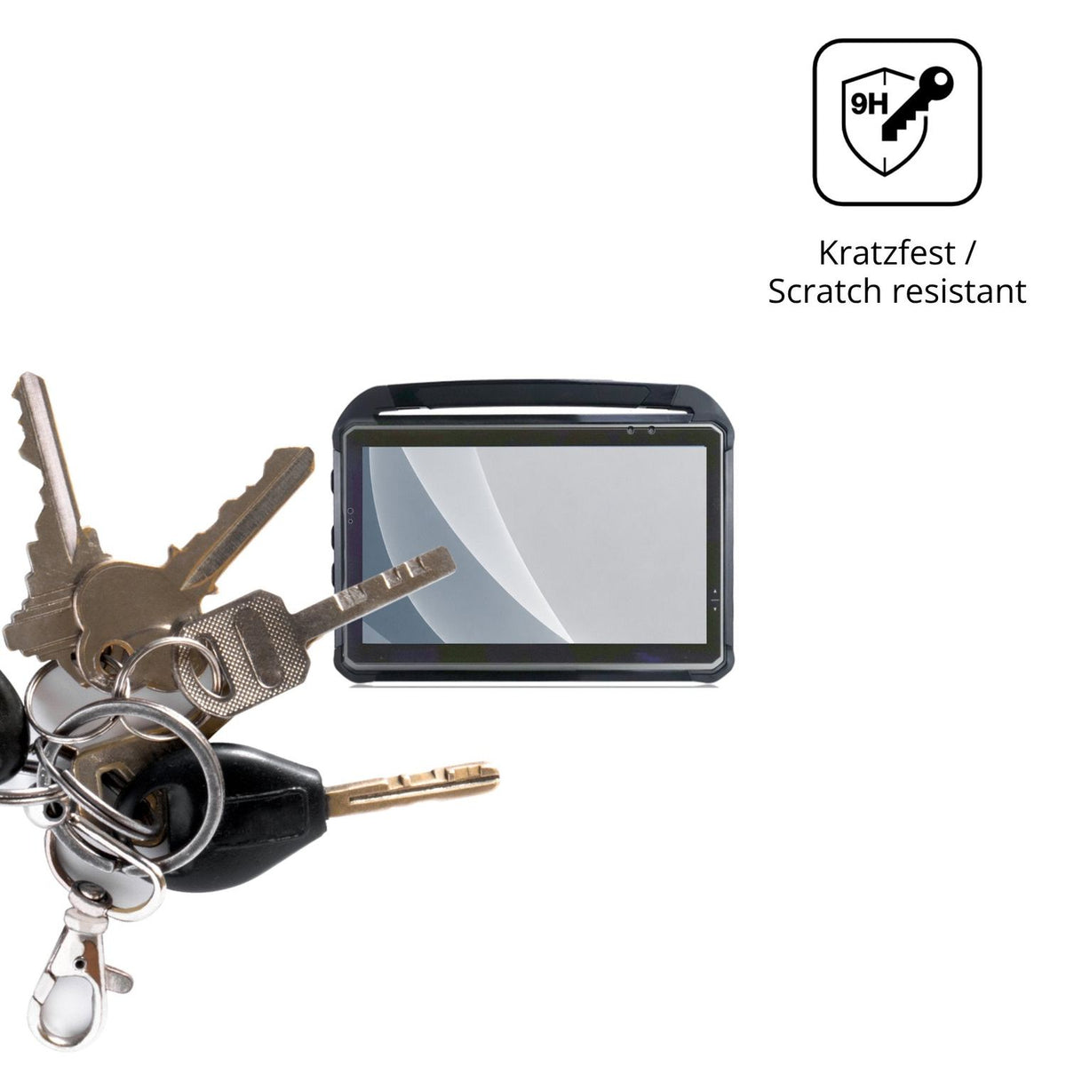 dipos Displayschutz für DT Research DT312RP, mattierte Oberfläche, robuste Festigkeit und perfekte Passform