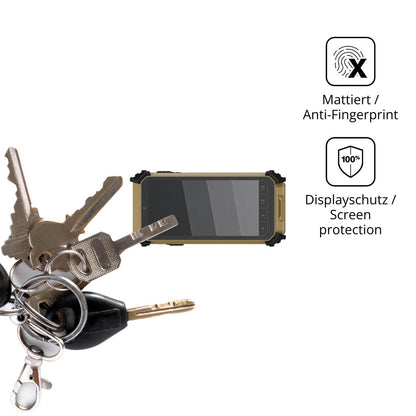 dipos Displayschutz für DT Research DT361DM, mattierte Oberfläche, Blickschutzfilter und perfekter Passform