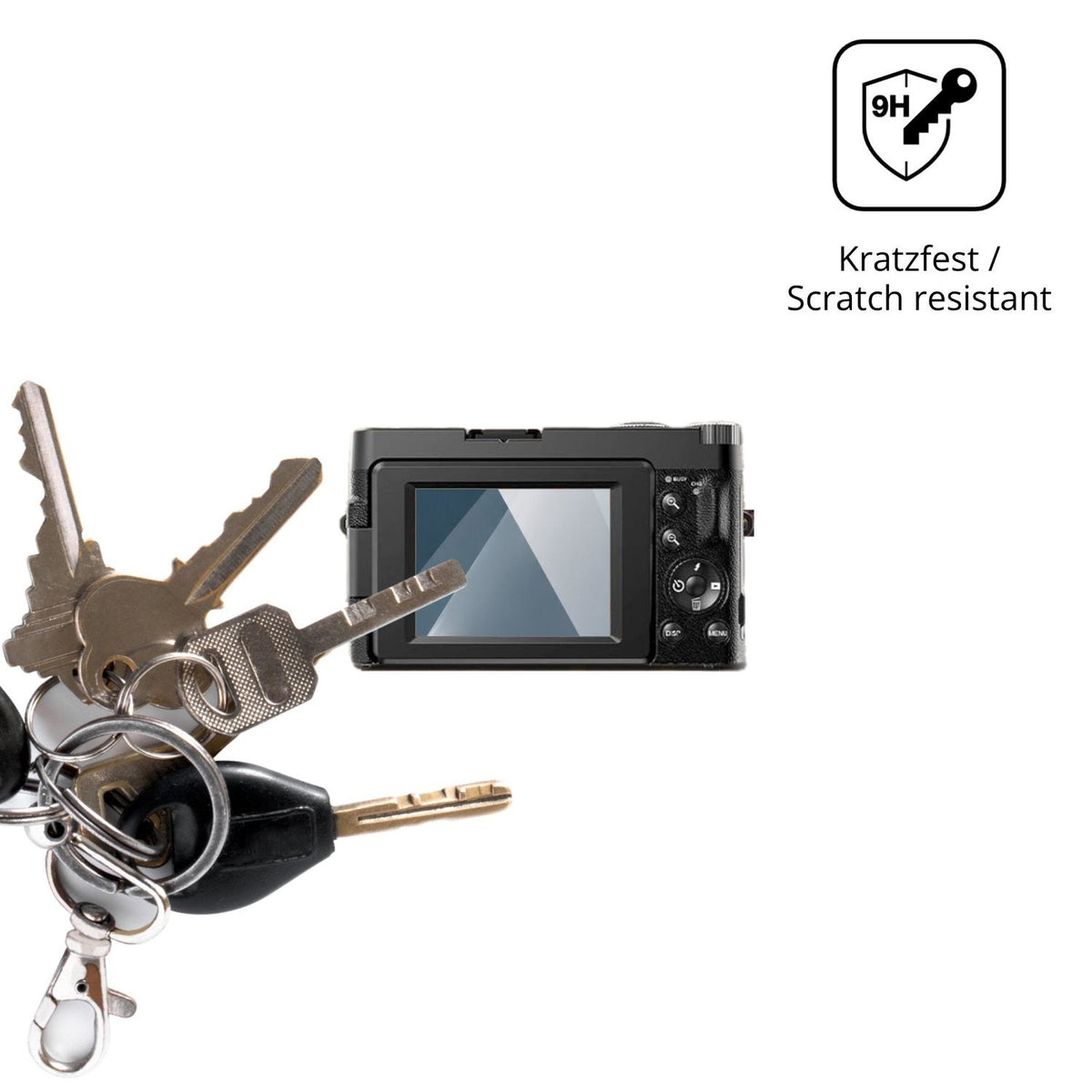 dipos Displayschutz für Duluvulu DC101L, transparente Oberfläche, perfekte Passform auch für die Rundungen