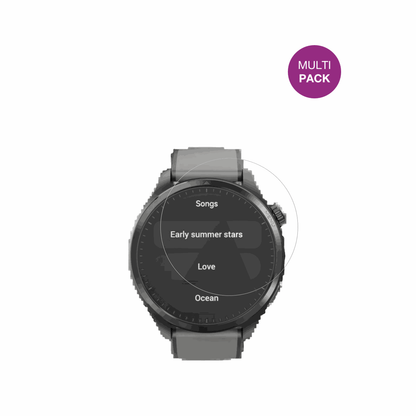 Duoripe1.43 Zoll Smartwatch mit aufgebrachter dipos Displayschutzfolie, glasklare Darstellung ohne Einschränkungen