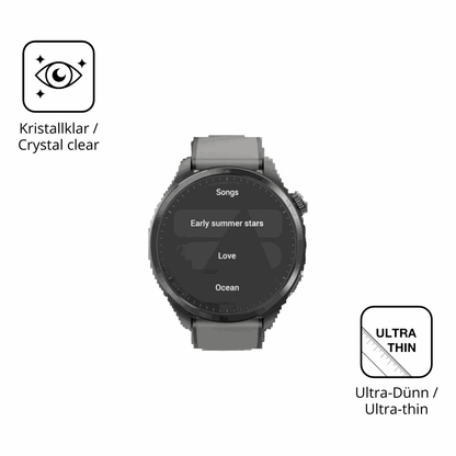 Dünne und klare Folie passend zugeschnitten für Duoripe 1.43 Zoll Smartwatch