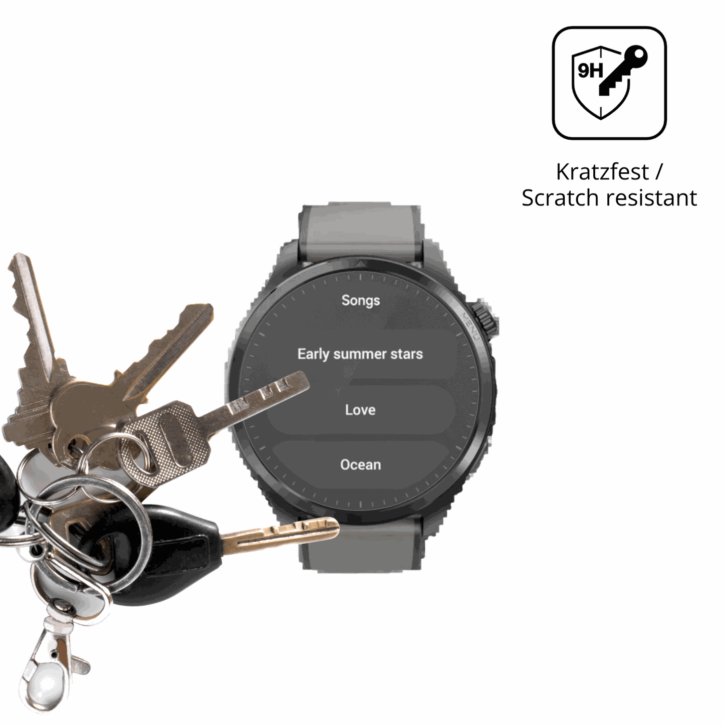 dipos Displayschutz für Duoripe 1.43 Zoll Smartwatch, mattierte Oberfläche, robuste Festigkeit und perfekte Passform